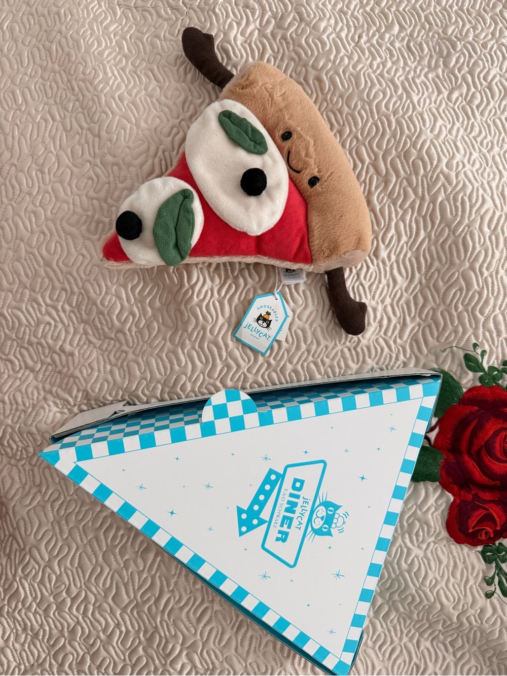 Jellycat Pizza Slice Plush Toy Box And Stickers Included